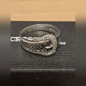 Amazing Sterling silver 925 belt ring size 9.5-10